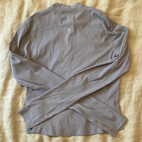 Lululemon gloss trim long sleeve running half zip - Picture 4 of 5
